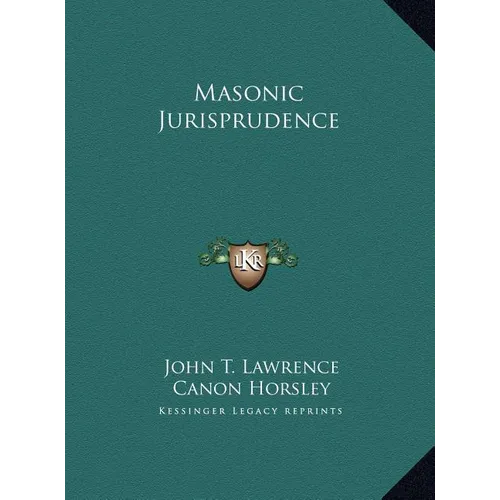 Masonic Jurisprudence - Hardcover