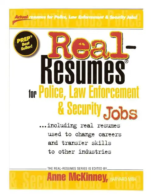 Real-Resumes for Police, Law Enforcement, & Security Jobs - Paperback
