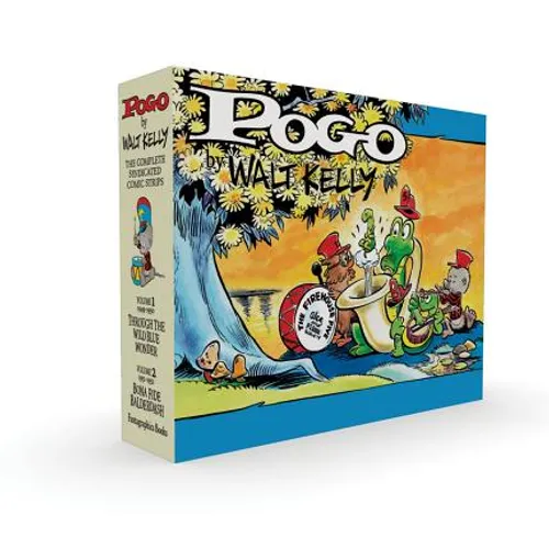 Pogo the Complete Syndicated Comic Strips Box Set: Volume 1 & 2: Through the Wild Blue Wonder and Bona Fide Balderdash - Hardcover