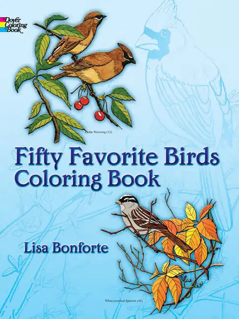 Fifty Favorite Birds Coloring Book - Paperback