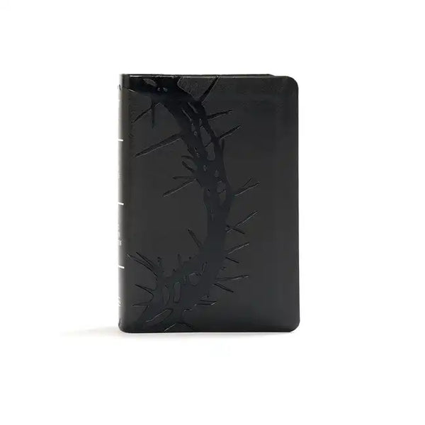 KJV Large Print Compact Reference Bible, Charcoal Leathertouch - Imitation Leather