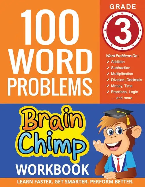 100 Word Problems: Grade 3 Math Workbook - Paperback
