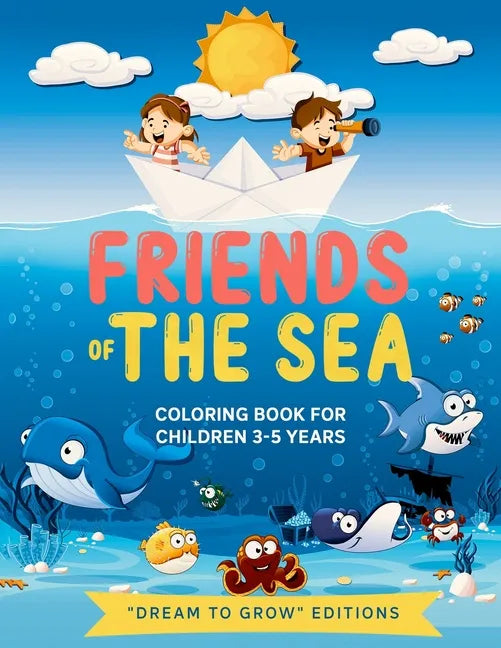 Friends of the Sea: Coloring book for children 3-5 years - Paperback
