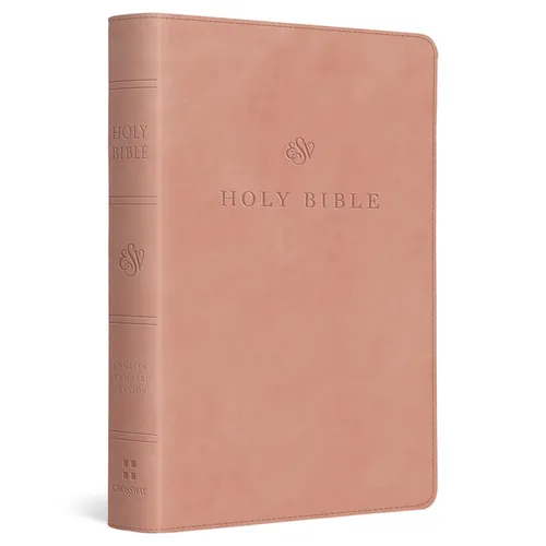 ESV Large Print Compact Bible (Trutone, Blush Rose) - Imitation Leather