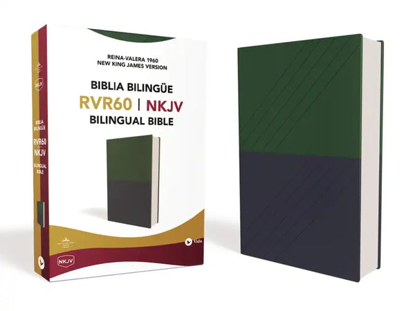 Biblia Bilingue-PR-Rvr 1960/NKJV - Imitation Leather