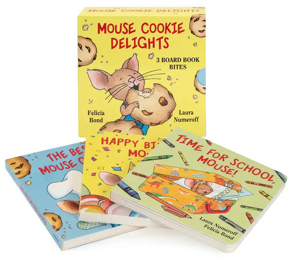 Mouse Cookie Delights: 3 Board Book Bites: The Best Mouse Cookie; Happy Birthday, Mouse!; Time for School, Mouse! - Boxed Set