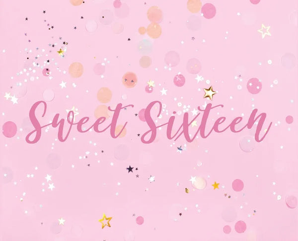 Happy 16th Birthday Guest Book (Landscape Hardcover): Sweet Sixteen Guest book, party and birthday celebrations decor, memory book, 16th birthday, hap - Hardcover