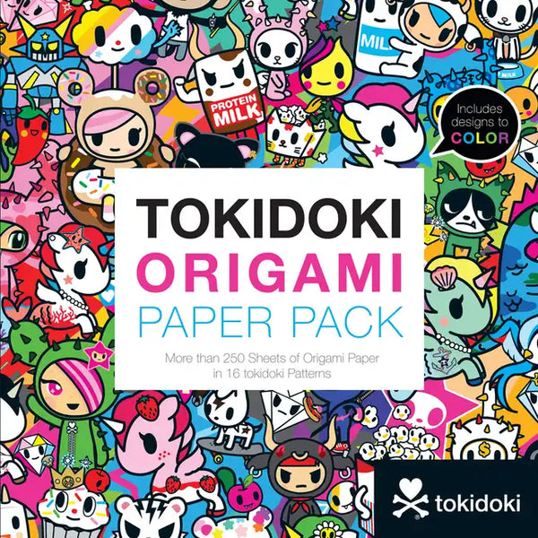 Tokidoki Origami Paper Pack: More Than 250 Sheets of Origami Paper in 16 Tokidoki Patterns - Paperback
