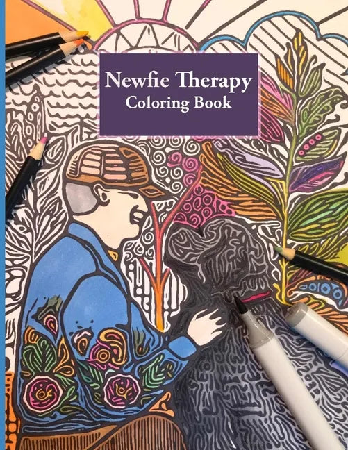 Newfie Therapy: Stress Relieving Adult Coloring Book - Paperback