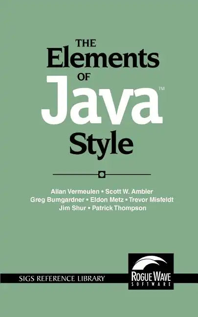 The Elements of Java Style - Paperback