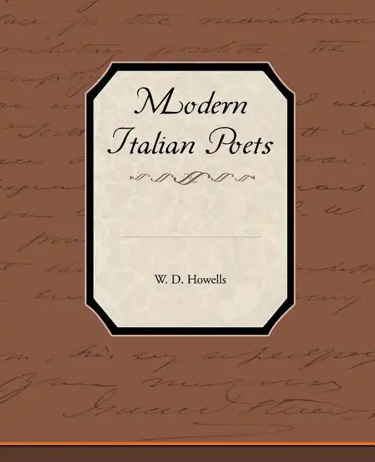 Modern Italian Poets - Paperback