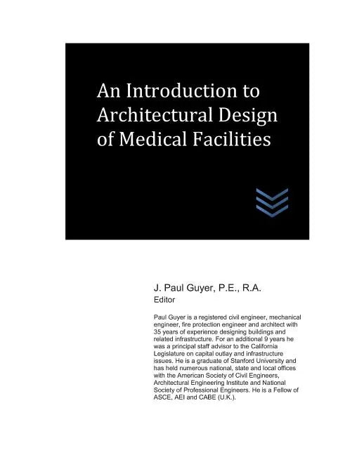 An Introduction to Architectural Design of Medical Facilities - Paperback