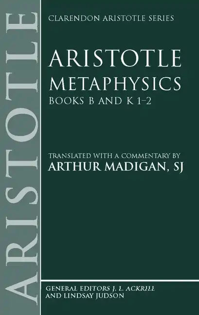 Metaphysics: Books B and K 1-2 - Paperback
