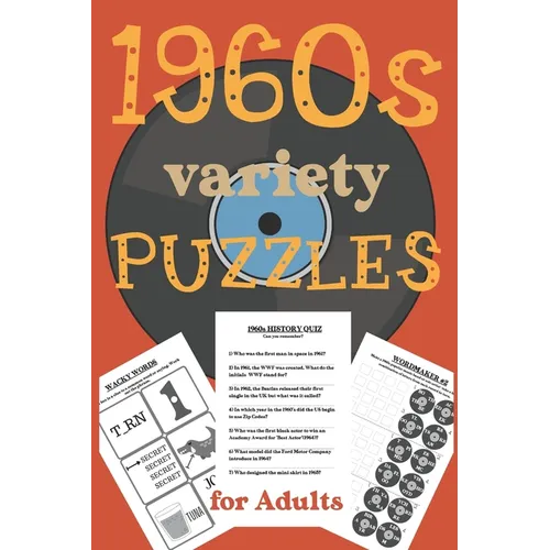 1960s Variety Puzzles for Adults: Travel Sized Word and Number Puzzles with Answers in Large Print - Paperback