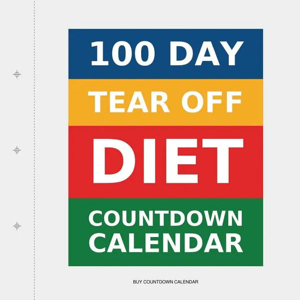 100 Day Tear-Off Diet Countdown Calendar - Paperback