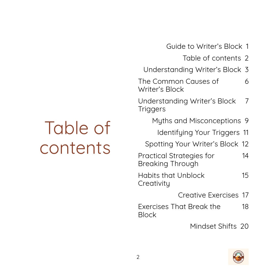 Guide to Writer's Block