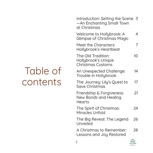 Christmas Miracle holiday tale with Hollybrook festive traditions and Box of Blessings story