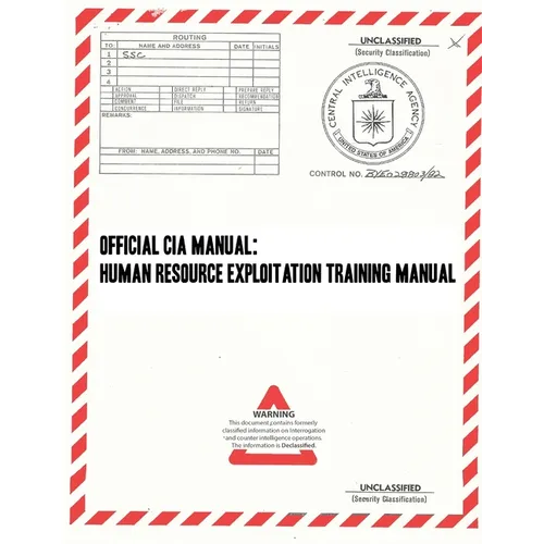 Official CIA Manual: Human Resource Exploitation Training Manual - Paperback