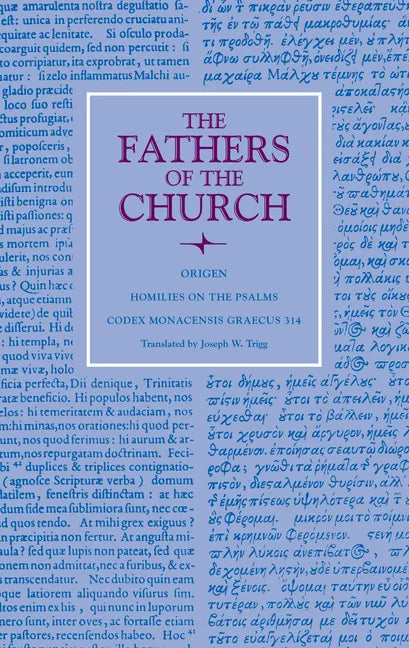 Homilies on the Psalms: Codex Monacensis Graecus 314 - Hardcover
