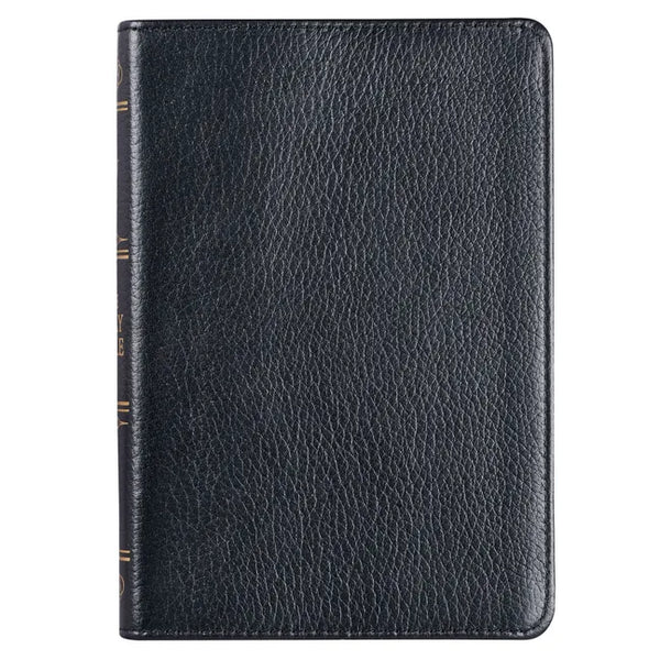 KJV Compact Bible Black Full Grain Leather - Leather