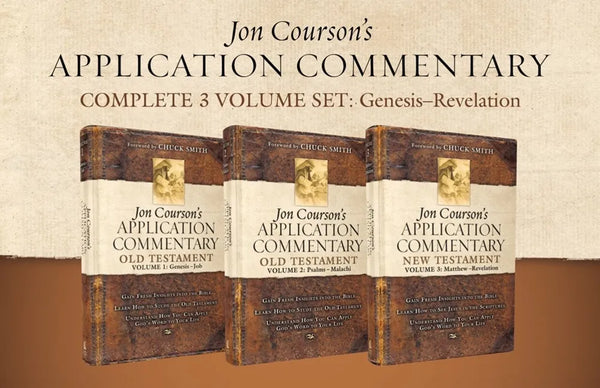 Jon Courson's Application Commentary, Complete 3-Volume Set: Genesis - Revelation - Hardcover