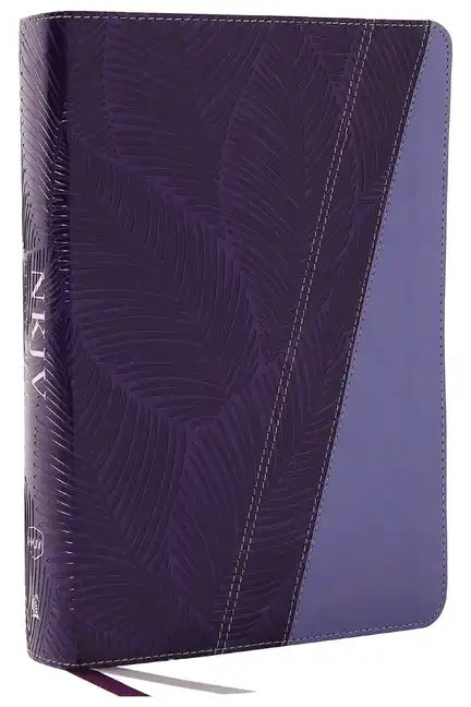NKJV Study Bible, Leathersoft, Purple, Full-Color, Thumb Indexed, Comfort Print: The Complete Resource for Studying God's Word - Imitation Leather