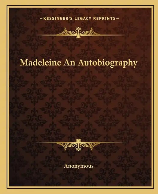 Madeleine an Autobiography - Paperback