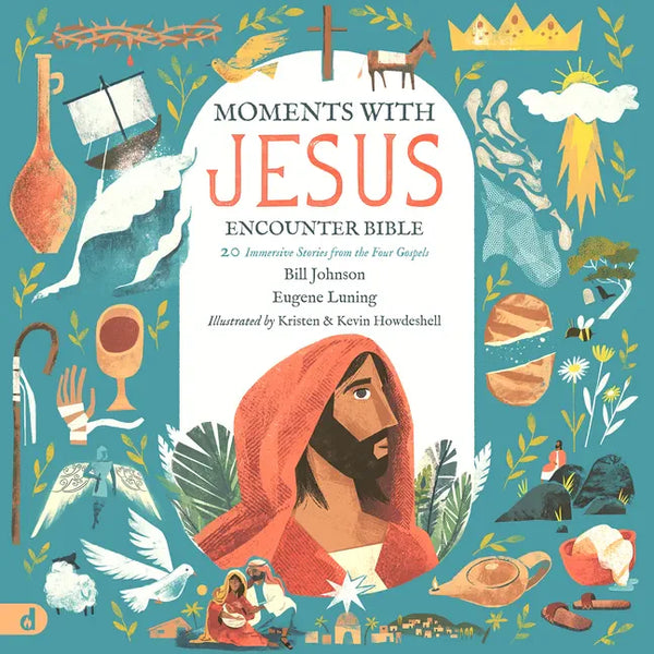 The Moments with Jesus Encounter Bible: 20 Immersive Stories from the Four Gospels - Hardcover
