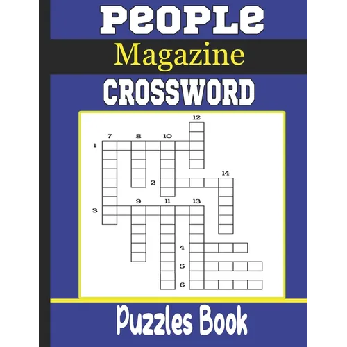 People Magazine Crossword Puzzles Book: Beautiful Crossword Puzzle Book For Puzzle Lovers - Paperback