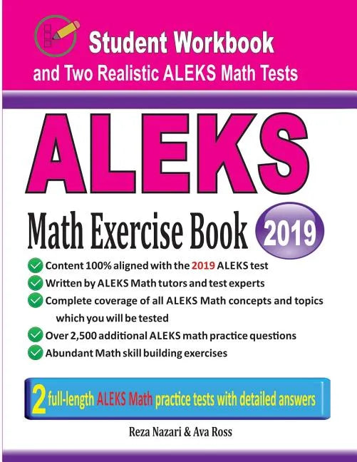 ALEKS Math Exercise Book: Student Workbook and Two Realistic ALEKS Math Tests - Paperback