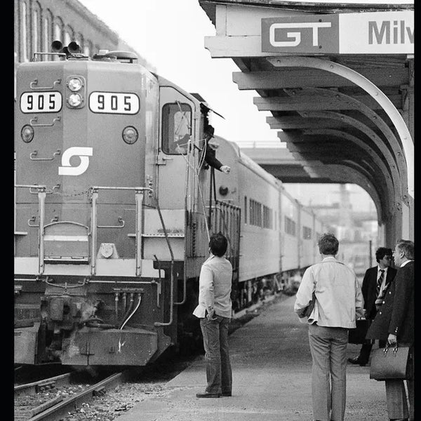 Passenger Train Photographs: Taken in Michigan and Ontario During the Last Quarter of the Twentieth Century - All in Black and White - Paperback