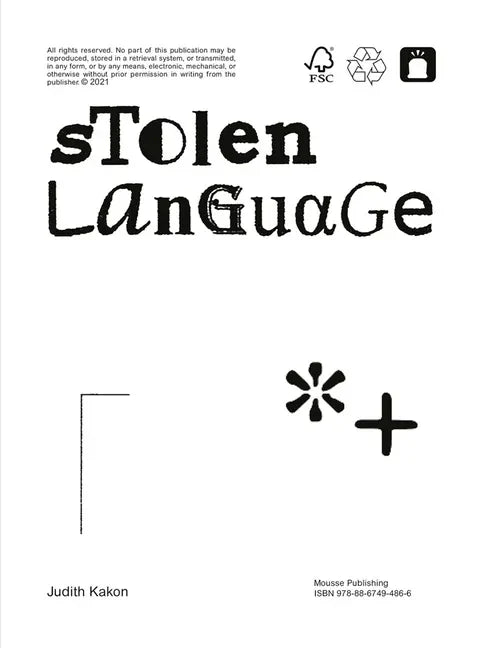 Judith Kakon: Stolen Language - Paperback