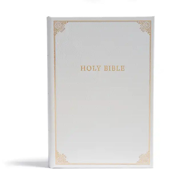 CSB Family Bible, White Bonded Leather Over Board: Holy Bible - Bonded Leather