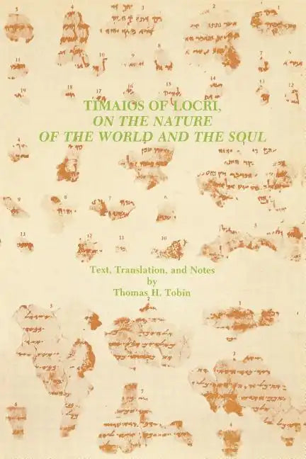 Timaios of Locri: On the Nature of the World and the Soul - Paperback