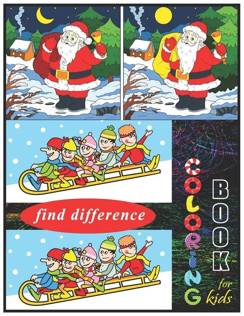 Find Difference Coloring Book For Kids: The Brain Game Coloring Activity book for Kids - Paperback