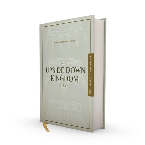Niv, Upside-Down Kingdom Bible, Hardcover, Gray, Comfort Print: Think Deeply // Love Widely - Hardcover
