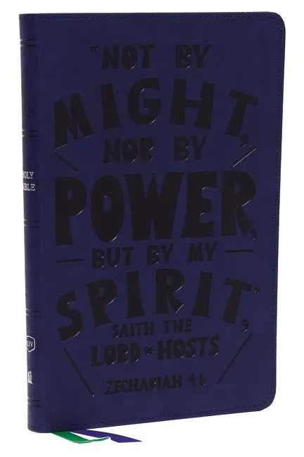 KJV Holy Bible: Thinline Youth Edition, Blue Leathersoft, Red Letter, Comfort Print: King James Version (Verse Art Cover Collection) - Imitation Leather