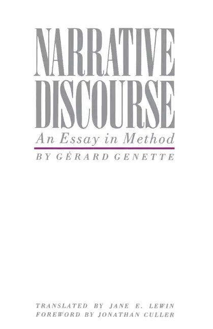 Narrative Discourse - Paperback