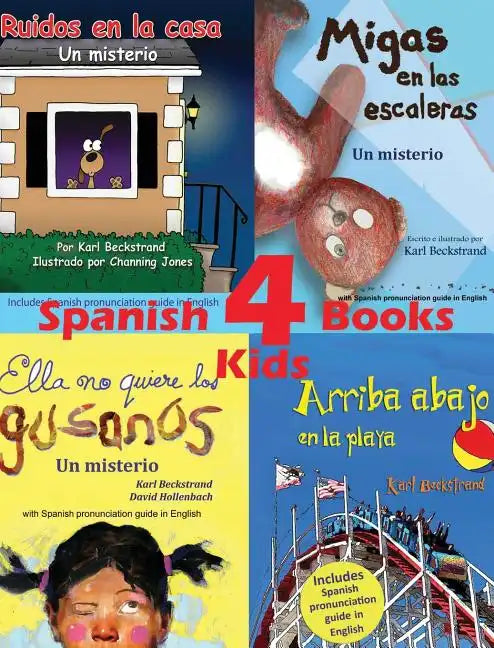 4 Spanish Books for Kids - 4 libros para niños: With pronunciation guide in English - Hardcover