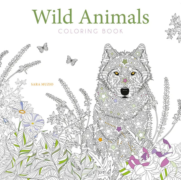 Wild Animals Coloring Book - Paperback