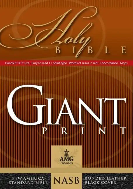 Giant Print Bible-NASB-Handy-Size - Bonded Leather