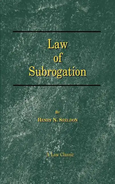 Law of Subrogation - Paperback