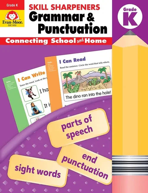 Skill Sharpeners: Grammar & Punctuation, Kindergarten Workbook - Paperback