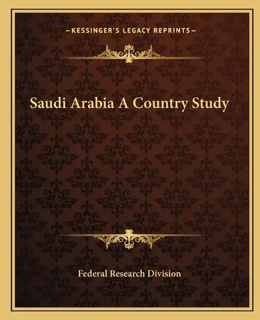 Saudi Arabia a Country Study - Paperback