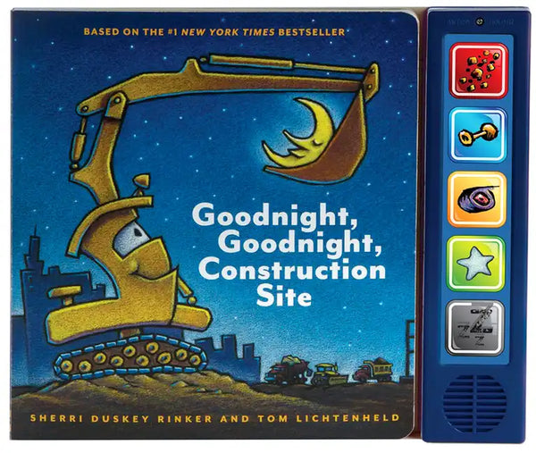 Goodnight, Goodnight, Construction Site Sound Book: (Construction Books for Kids, Books with Sound for Toddlers, Children's Truck Books, Read Aloud Bo - Board Book