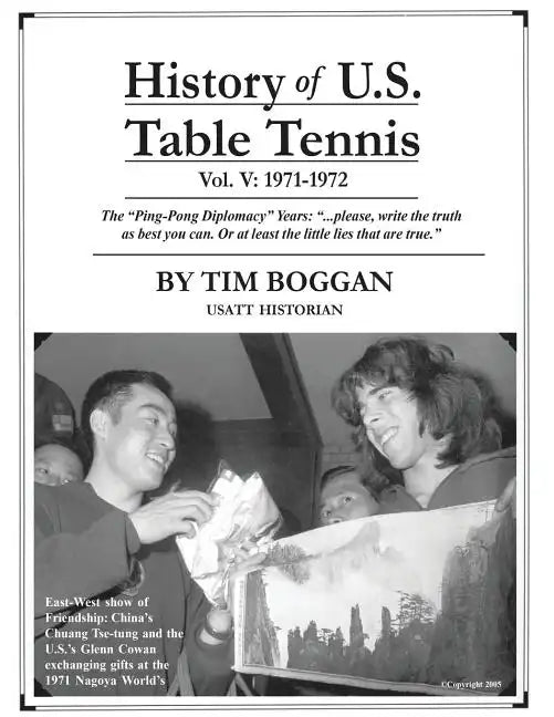 History of U.S. Table Tennis Volume 5 - Paperback