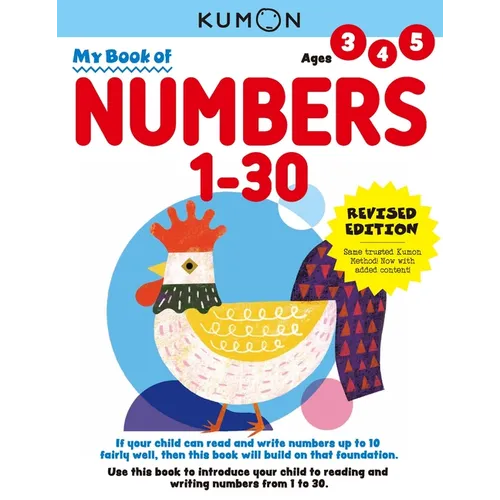 Kumon My Book of Numbers 1-30: Revised Ed - Paperback