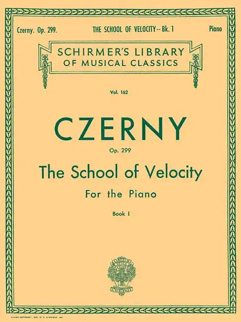 School of Velocity, Op. 299 - Book 1: Schirmer Library of Classics Volume 162 Piano Technique - Paperback