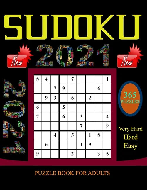 Sudoku Puzzle Book for Adults: 365 Easy to Very hard Sudoku Puzzles with Solutions paperback game suduko puzzle books for adults large print sudoko . - Paperback