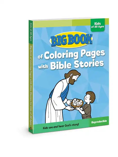 Big Book of Coloring Pages with Bible Stories for Kids of All Ages - Paperback